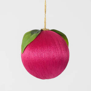Gifts Under 75: Silk Fruit Bauble Pink