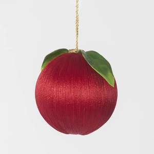 Gifts Under 75: Silk Fruit Bauble Red