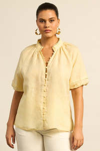 Zoe Kratzmann: Zoe Kratzmann Drift Top - Lemonade