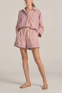 Ilio Nema: Ilio Nema Halcyon Oia Stripe Shirt