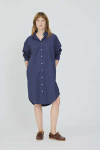 LMND Chiara Midi Dress Navy