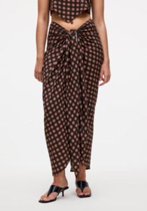 Living: OAS Sarong Coffee Cyan