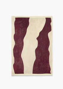 OAS Burgundy Bone Towel