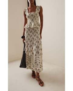 Ilio Nema Ceres Skirt Shell Stripe Voile