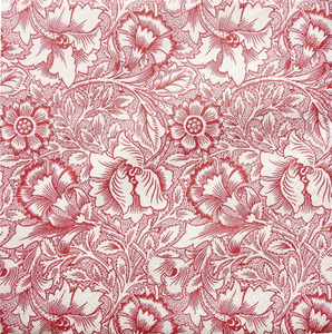 IHR Havi Luncheon William Morris Pink & Poppy Red