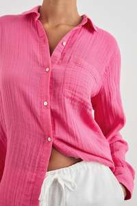 Rails Ellis Shirt - Hibiscus