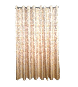 Window Furnishings: Kesington Gold Eyelet Curtain
