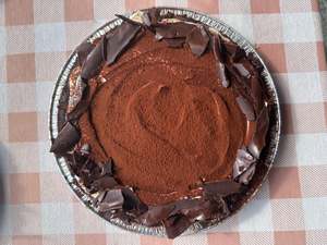 Gluten Free Vegan: Chocolate Bavarian Cream Large Tart (no gluten)