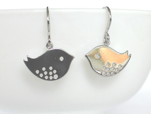 Products: Cute Short Shiny Bird Earrings – Wendi Lindsay Jewellery