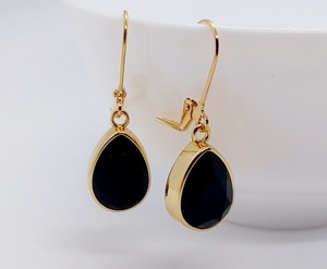 Golden Jet Black Swarovski Crystal Teardrop Earrings – Wendi Lindsay Jewellery