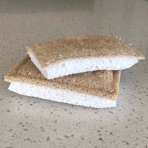 Natural Eco Sponge & Pot Scrubber - 2 Pack