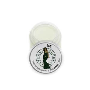 Natural Face Creams Balms: Green Goddess Acai Unscented Face Cream 50ml