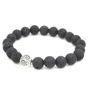 Essential Oils Diffusers: Tree of Life Lava Bracelet