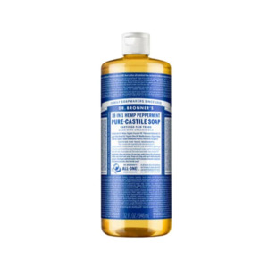 Dr Bronner's Peppermint Liquid Castile Soap 944ml