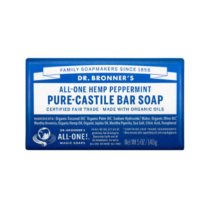 Dr Bronner's Peppermint Castile Bar Soap