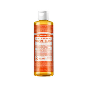 Dr Bronners: Dr Bronner's Tea Tree Liquid Castile Soap 237ml