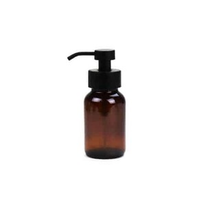 Glass Foaming Liquid Soap Dispenser - 250ml Amber bottle