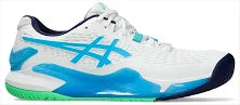 Asics Gel-Resolution 9 (Hardcourt) White/Digital Aqua