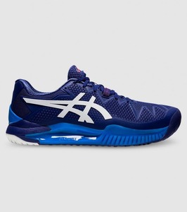 Shoes Men: Asics Gel Resolution 8 Mens Dive Blue/White Wide 2E