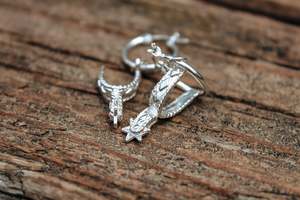 Silver Spur Earrings - Sterling Silver
