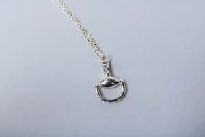 Floral Bit Necklace - Sterling Silver