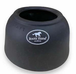 Bell Boots: HEAVY-DUTY RUBBER PULL-ON HORSE BELL BOOTS MEDIUM BY­ BOOTS HORSE