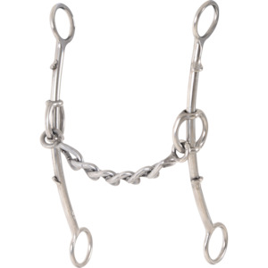 Carol Goostree Double Shank Gag Barrel Bit with Chain short shanks