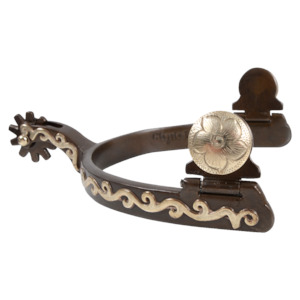 Spurs Snap: Classic Equine Flower Scroll Spurs 1/2-inch Band