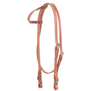 Cashel - Stitched Harness Slip Ear Headstall with Throatlatch and Buckle Ends