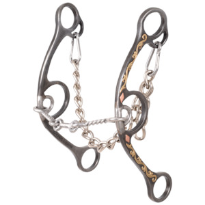 Western Bits: Sherry Cervi Diamond Shank Barrel Bit with Small Twisted Wire Dogbone