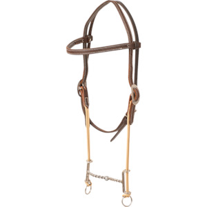 Loomis Browband Headstall and Draw Gag Bit with Twisted Wire- Pre order only