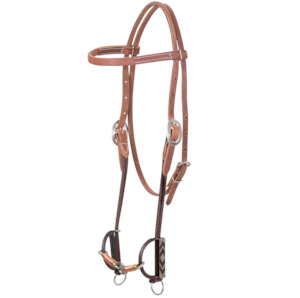Sherry Cervi Browband Headstall and Diamond Draw Barrel Bit with Thick Copper Li&hellip;