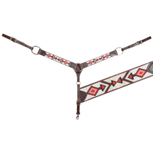 Cashel Beaded Breastcollar, 2-inch