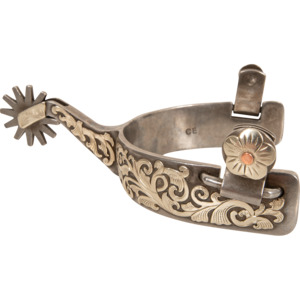 Classic Equine Performance Horse Spur, 2.25-inch Shank and 12 point Rowel - Pre order