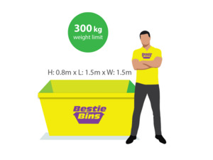 Products: 2m General Rubbish Skip Bin
