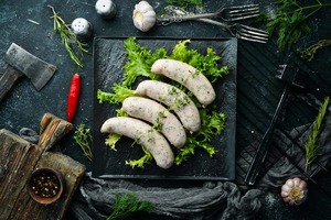 Products: Fresh Chicken, Herb and Garlic Sausages - Westmeat