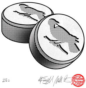 Home: 2E's 3 colour Ltd Edition screenprint - refractive pearl !