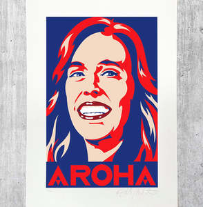 Home: AROHA Ltd ed.  5 colour screenprint, signed and numbered.