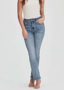 Junkfood Jeans: Junkfood Jeans - Peachy Push Up Short  Stuff Jean (Blue)
