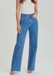 Junkfood Jeans: Junkfood Jeans - Suzie Sorrento Wide Leg Jean