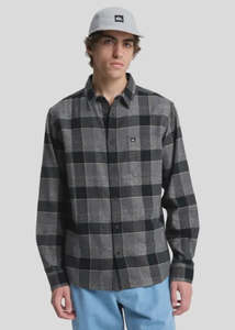 Quicksilver: Quiksilver - Motherfly Plaid Long Sleeve Shirt