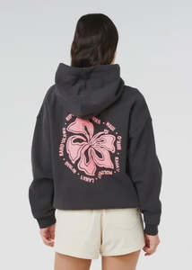 Rip Curl: Rip Curl - Surf Puff Relaxed Hood P/P (Washed Black)
