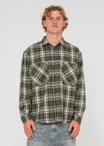 Rusty: Rusty - Cobra Flannel Long Sleeve Shirt