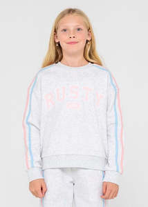 Rusty: Rusty - Girls Team Varsity Crew Fleece