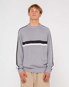 Rusty: Rusty - White Lines 2.0 Knitted Crew