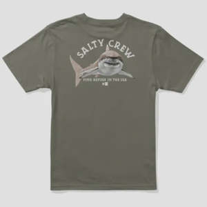Salty Crew: Salty Crew - Lurking Boys Short Sleeve Tee (Dusty Olive)