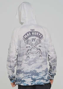 Mens Hooded Sweat: The Mad Hueys - Fkrs Ahoy Hooded UPF 50+ Fishing Jersey