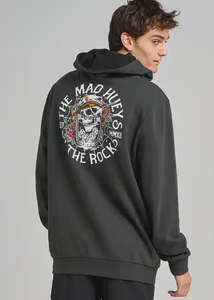 Mens Hooded Sweat: The Mad Hueys - On The Rocks Hooded Pullover