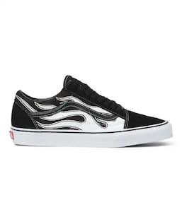 Vans - Old Skool (Flames Black/True White)