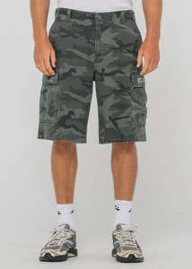 Mens Walk Shorts: Rusty - Commando Camo Cargo Short